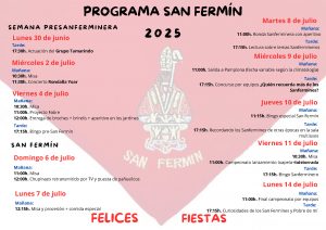 Programa San Fermin 2025 Pagina 2 - Residencia Beloso Alto celebra San Fermín con un completo programa de actividades