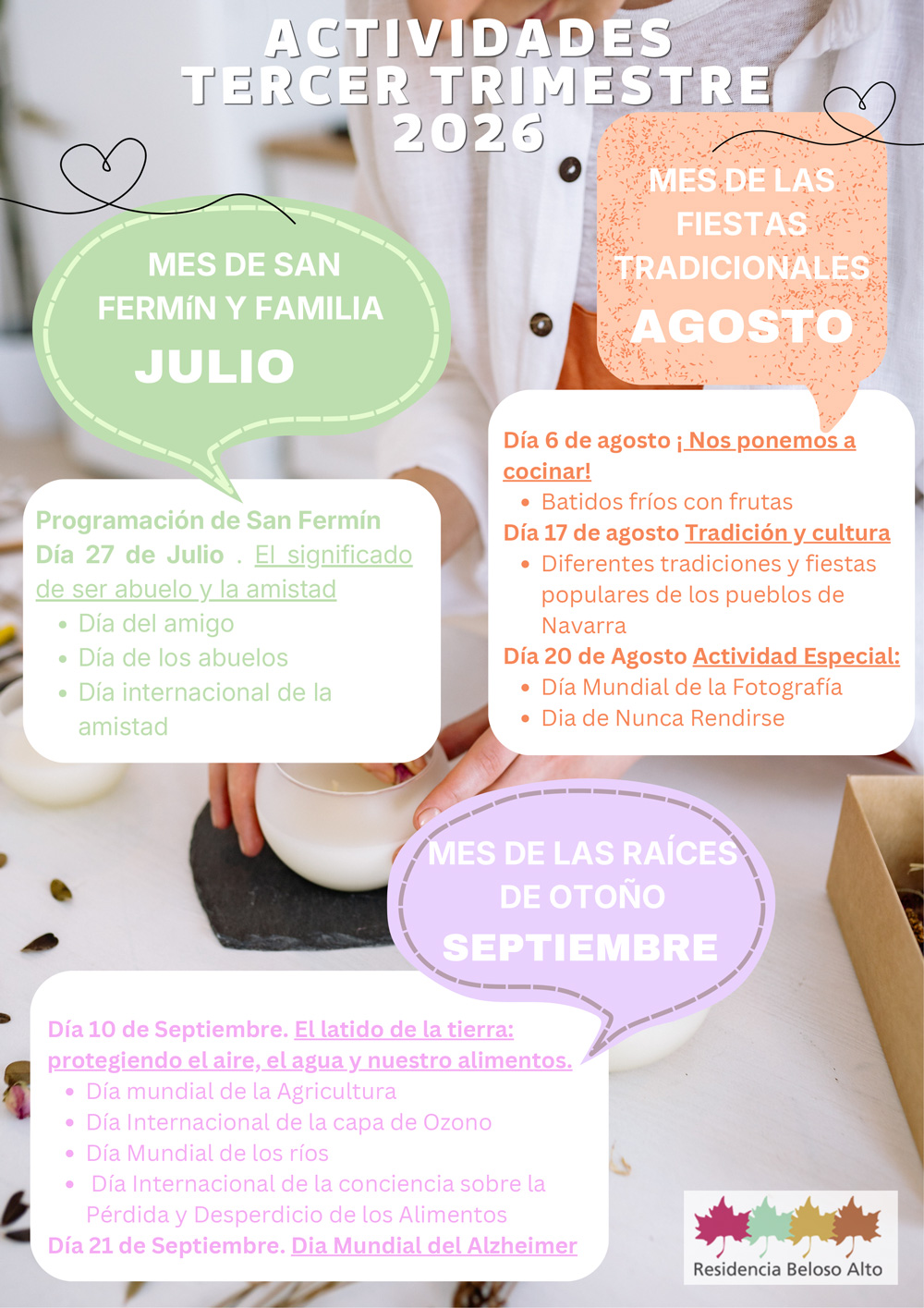 Actividades del tercer trimestre - Nuevas actividades para disfrutar del tercer trimestre de 2026