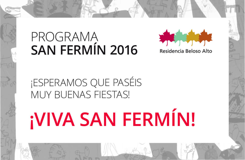 Portada SANFERMIN 01 - Sanfermines, en la Residencia Beloso Alto