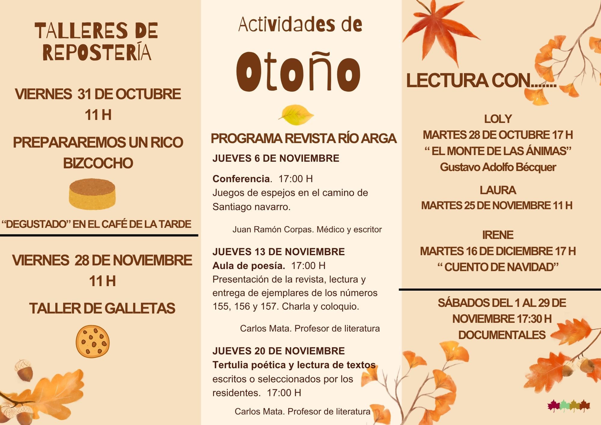 Actividades Otoño Residencia Beloso Alto Actividades Otoño Residencia Beloso Alto