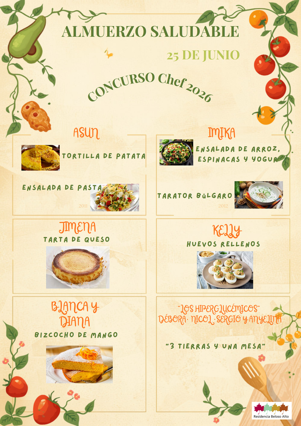 almuerzo saludable cartel - Éxito de participación en el último Almuerzo Saludable del primer semestre