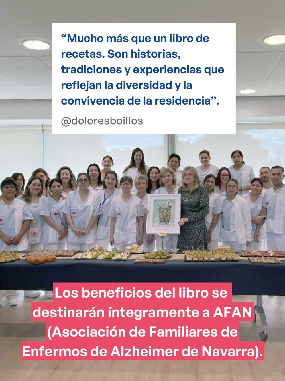 Premio Azul de Mutua Navarra | Residencia Beloso Alto - Pamplona Premio Azul de Mutua Navarra - Mutua Navarra destaca el proyecto solidario "Sabores del Mundo" de Residencia Beloso Alto